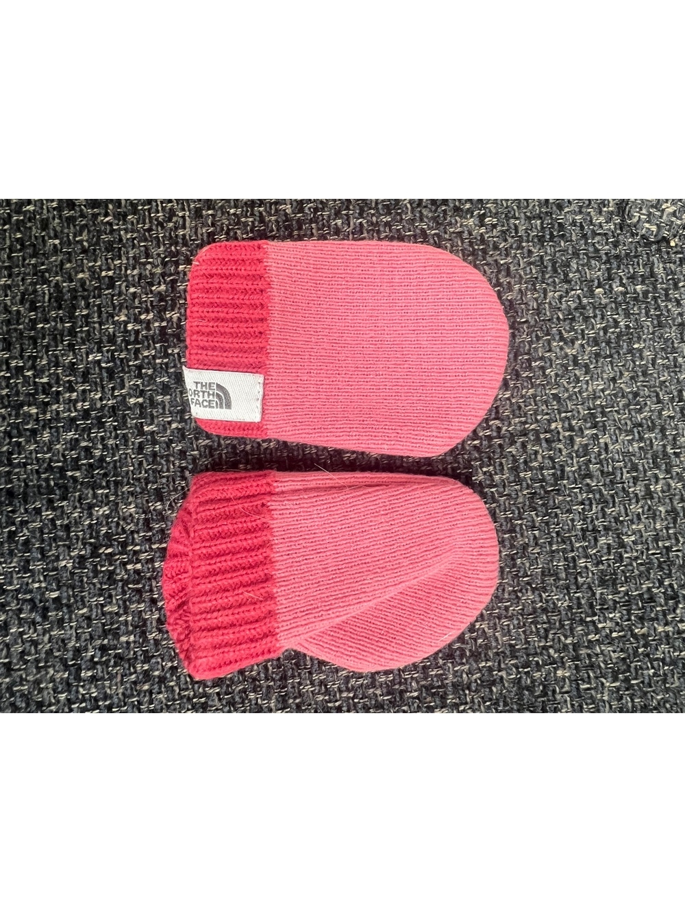 The North Face Baby pink knit mittens